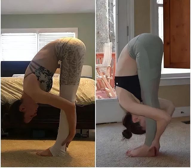 坚持瑜伽6年，她的变化堪比整容，太厉害了！