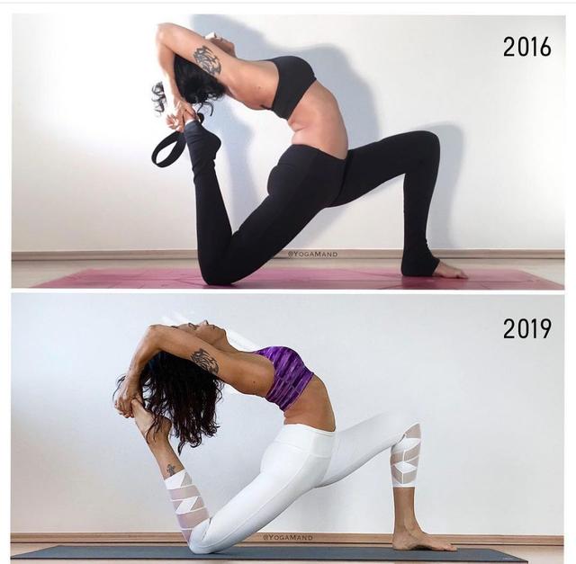 40岁开始瑜伽，坚持10年后越练越年轻，身材更是绝了！