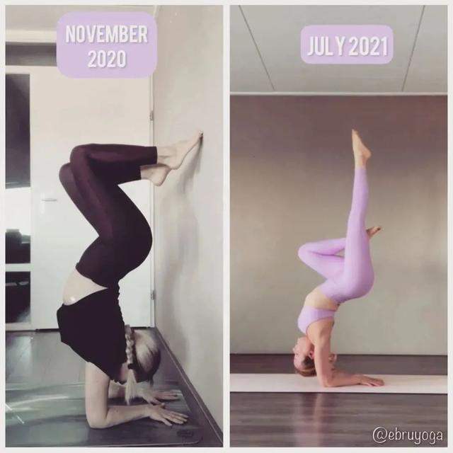 38岁的她坚持练习瑜伽一年，进步惊呆众人，厉害了！